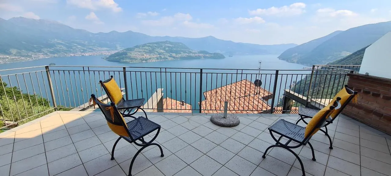 La Villetta In Residence Con Piscina E Vista Lago Parzanica Lägenhet